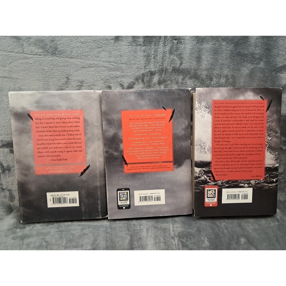 Hush, Hush Trilogy Lot – Hush, Hush / Crescendo / Silence – Becca Fitzpatrick HC - Picture 2 of 11